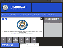 Tablet Screenshot of harrisonschools.org